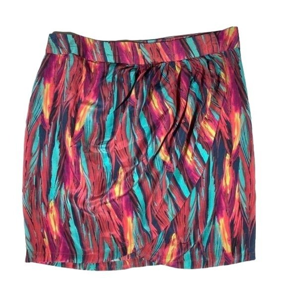 VIX Paula Hermanny Napo Bia Tulip Wrap Silk Skirt Cover-Up Beach Swim Va… - Picture 4 of 8